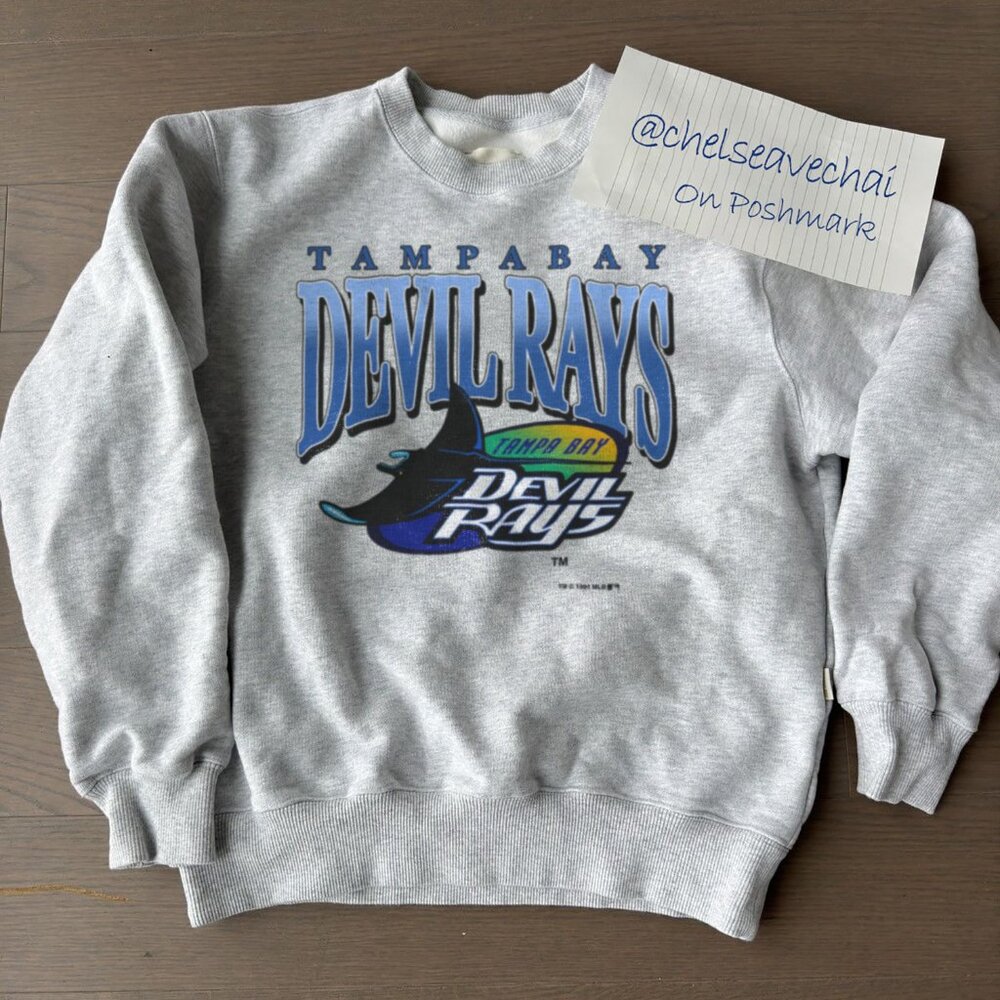 Vintage Tampa Bay Devil Rays Baseball Crewneck 90s MLB Tampa Bay Rays Sweatshirt